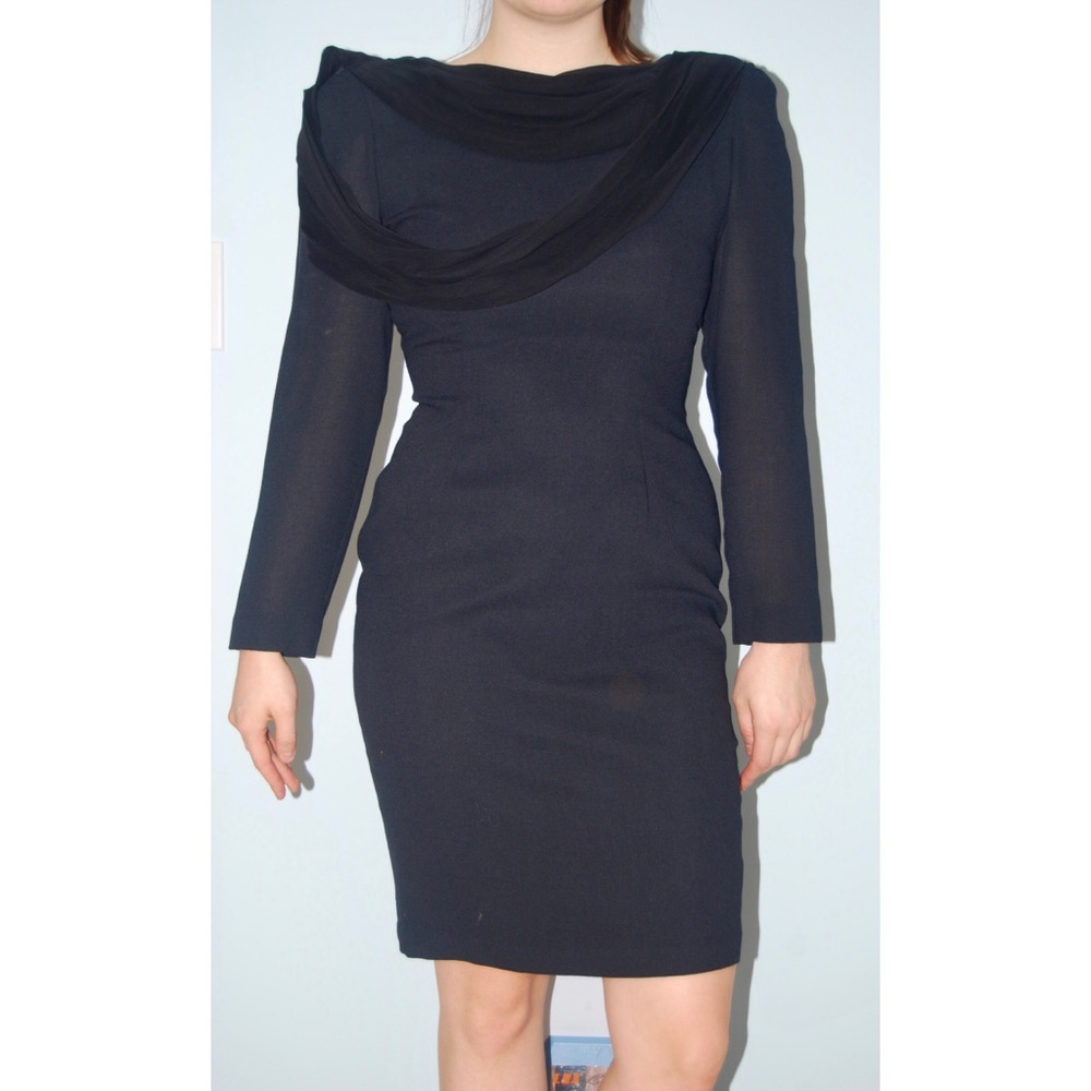 Vintage Kathryn Conover Black Backless Dress